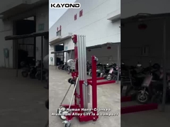 De met de hand gedraaide aluminiumlift