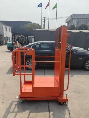 4m 5m 6m 300kg Small Wheels Tool Semi Electric Low Level Central Rider Order Picker