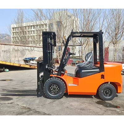 2-3.5 Ton diesel Forklift Truck Full Free Lift Triple Mast Wide Vision Automatic Transmission Solid Tires