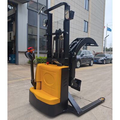Heavy-Duty High-Performance Walkie Clamp Stacker-0.5T / 1T Loading Capacity,  Pedestrian Electric Clamp Stacker for Warehouse