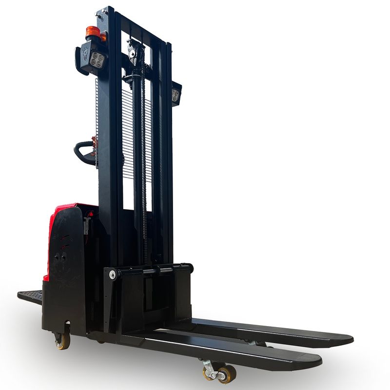 1.5 Ton Electric Double Lift Stacker Forklift 3000mm Lifting Height