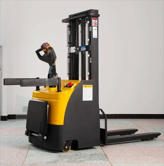 Customized Electric Pallet Stacker with DC Motor and PU Wheels for Efficient Narrow Aisle Operations