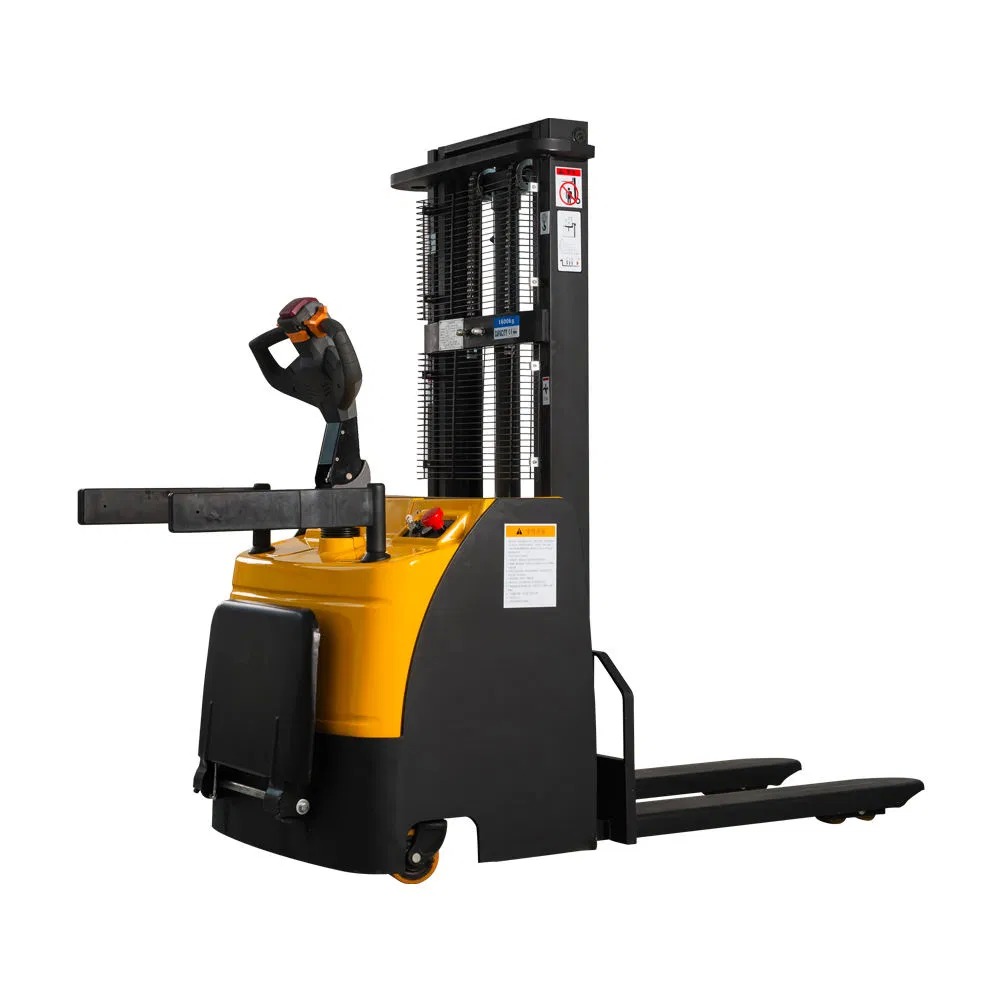 Customized Electric Pallet Stacker with DC Motor and PU Wheels for Efficient Narrow Aisle Operations