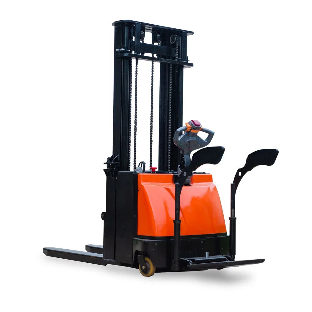 Customized Electric Pallet Stacker with DC Motor and PU Wheels for Efficient Narrow Aisle Operations