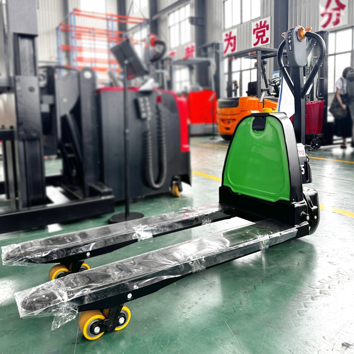 1.5tons Electric Pallet Truck with 24V/20AH Lithium Battery and 1150mm Fork Length for Efficient Warehouse Handling